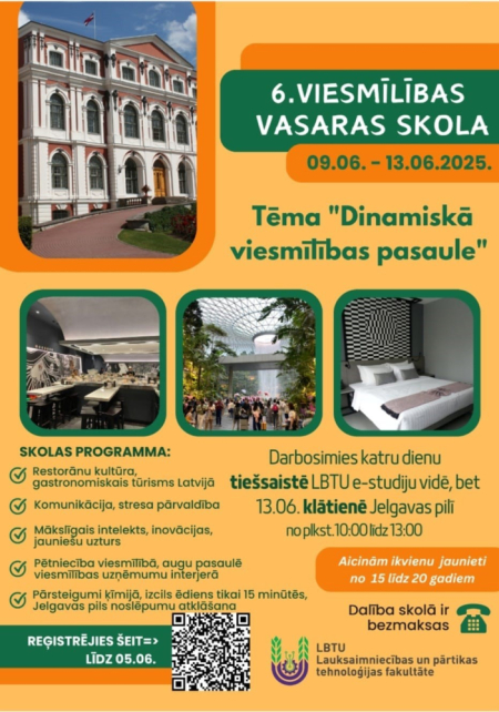 vasaras skola viesmīlībā